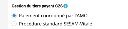 Gestion du tiers payant C2S