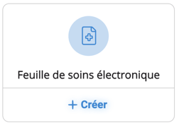 Créer une feuille de soins électronique