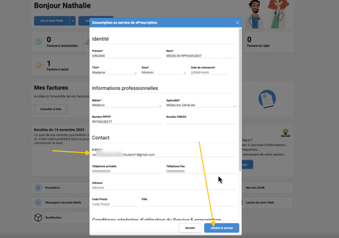 Activation service Ordoclic